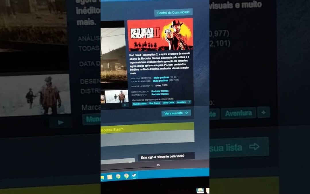 FÉRIAS STEAM, COMPREI O RED DEAD 2