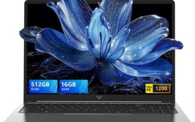 Laptop, 16GB DDR4 512GB SSD Laptop Computer, 16.0inch Windοws 11 Laptop with Ιntel 12th Quad-Core Processor(Up to 3.6GHz), 1920P FHD Display, WiFi 6, USB3.2, Type_C,Long Battery Life