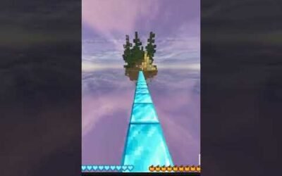 Minecraft parkour in bedwars practice