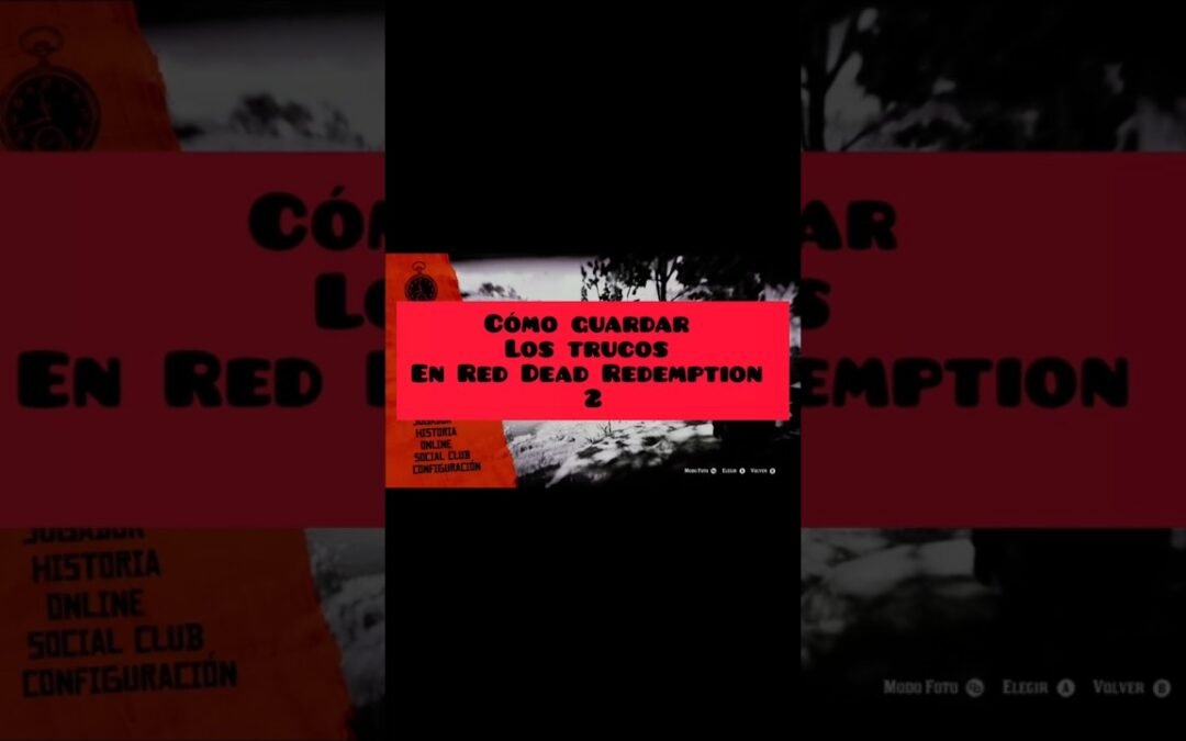 como guardar los trucos en RDR2!!! #rdr2 #arthurmorgan #reddeadredemption  #short #shorts #youtube