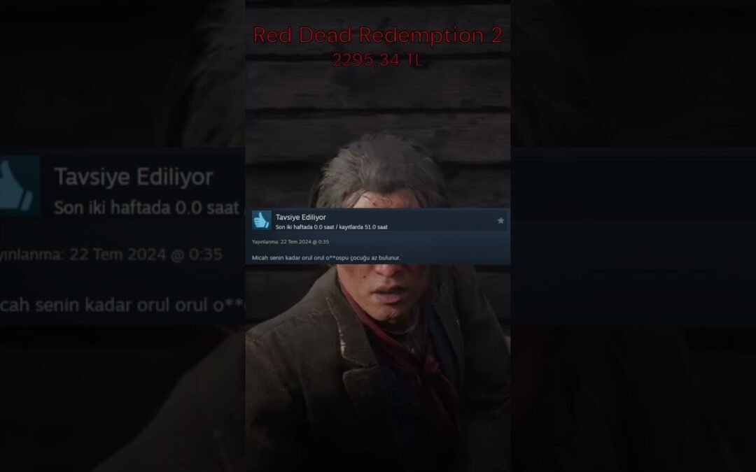 Rdr 2 Komik yorumları #shorts #steam #oyun #reddeadredemption #reddeadredemption2 #arthurmorgan