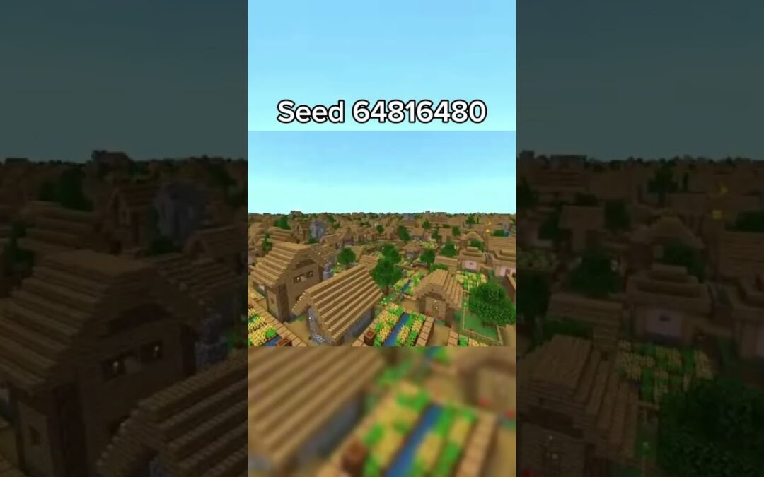 Top 4 largest village seeds in Minecraft 😱 #minecraft #seeds #minecraftseeds