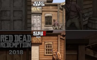 RDR1 Vs RDR2 – Glass Physics Comparison — #shorts #reddeadredemption #rdr2 #comparison