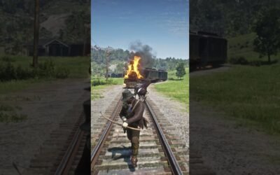 STOP THE STEAM ENGINE WITH SWAG IN RED DEAD REDEMPTION 2 #viral #shorts #rdr2 #gaming #short