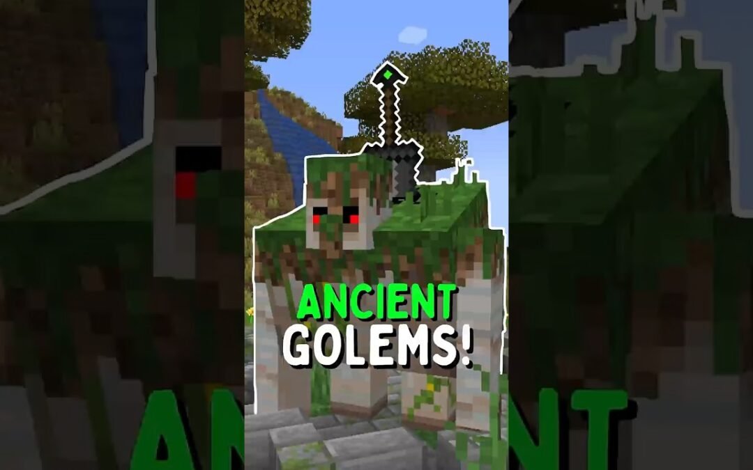 New Golems Mod! Ancient Golems Mod Showcase #minecraft #minecraftshorts #minecraftmods