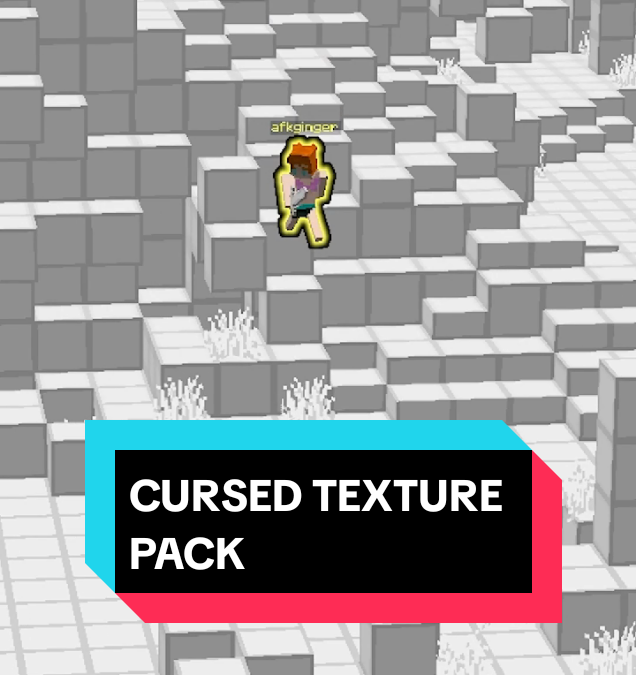 @afkginger i used a cursed texture pack in bedwars… #fyp #minecraft #bedwars  …