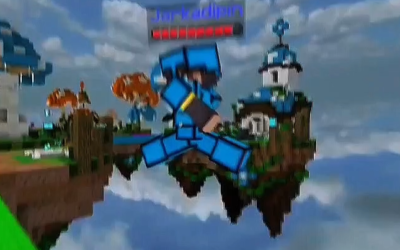 @gray_ali180525 I knocked him off.  Texture pack – Blue 128x #minecraft #minecra…