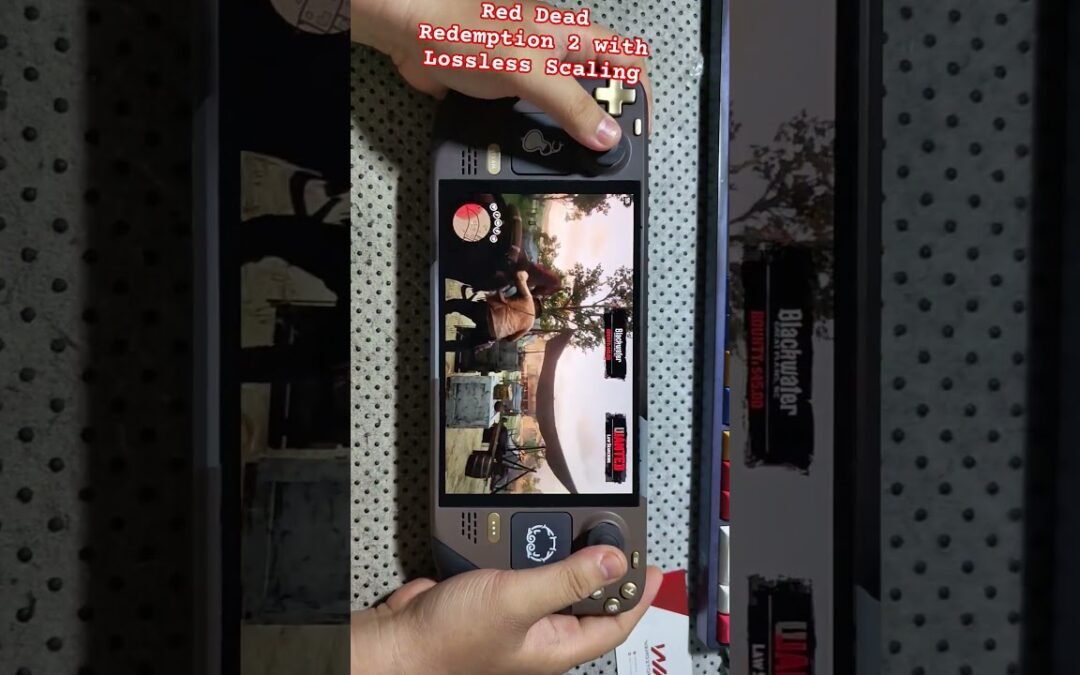 Red Dead Redemption 2 trên Steam Deck OLED với sự hỗ trợ của app Lossless Scaling