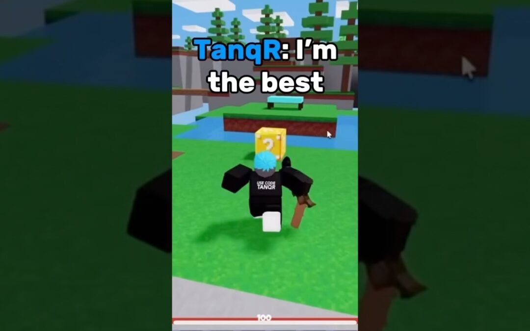 The BEST Roblox Bedwars Player to Exist… #shorts #roblox #tanqr #milyon