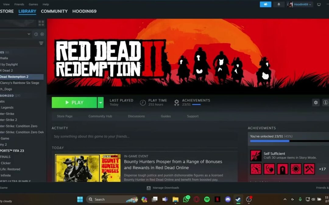 How to Add Red Dead Redemption 2 in Your Steam Account 2024?