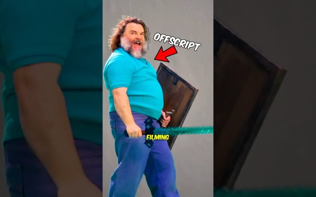 Times Jack Black Went Totally Offscript in Minecraft filming #aminecraftmovie #minecraft #jackblack