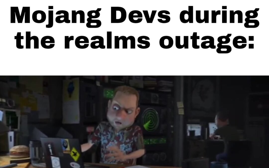 @robblestonenetwork Realms have been down all day :( #fyp #minecraft #minecraftr…