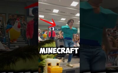 They went to SCHOOL with CHICKEN JOCKEY😱 (Minecraft Movie)