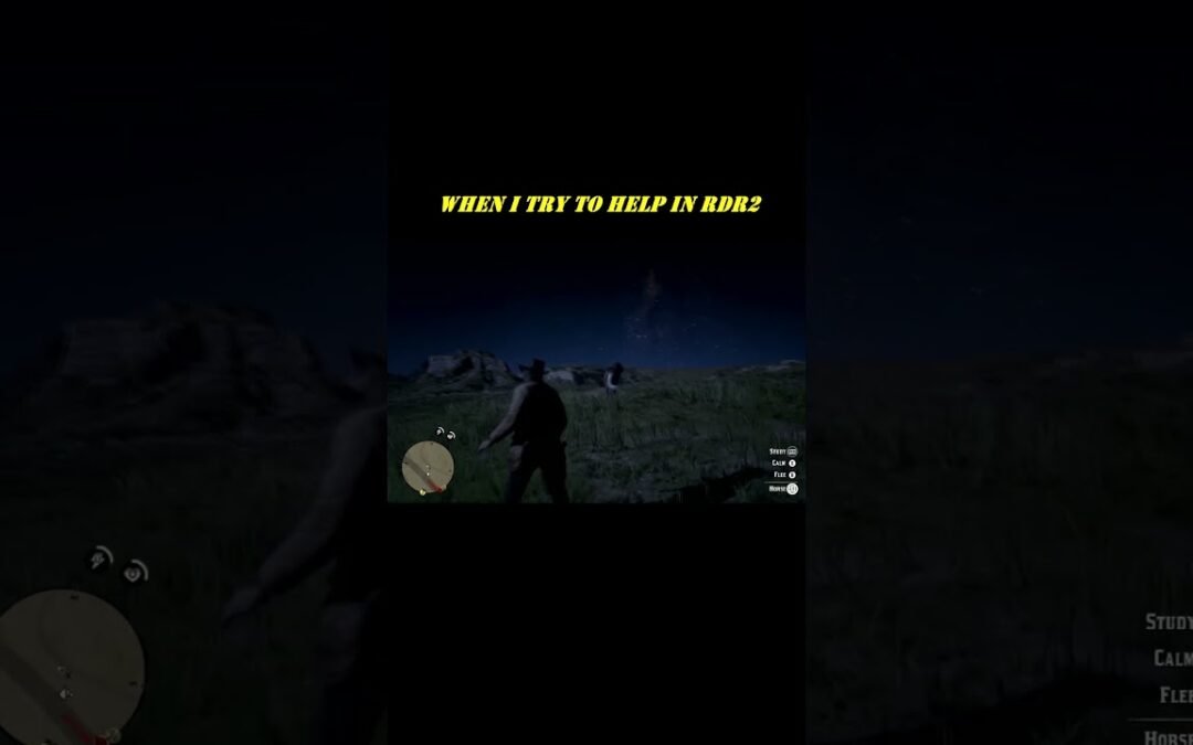 ALL I WANTED WAS TO HELP — RDR2 SHORTS #steamdeck #rdr2 #arthurmorgan