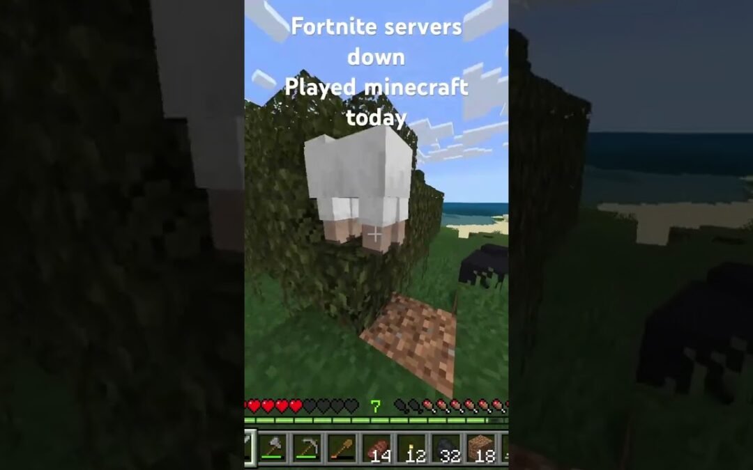 Fortnite servers down 😭   Ignore the second video #minecraft