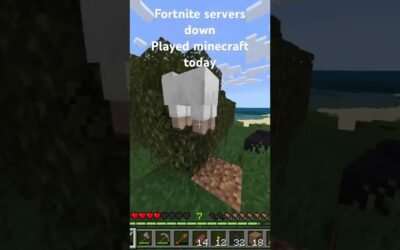Fortnite servers down 😭   Ignore the second video #minecraft