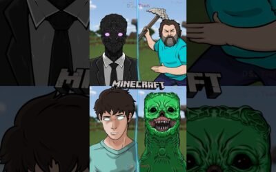Minecraft Animation : Steve , enderman , creeper , herobrine Transformation