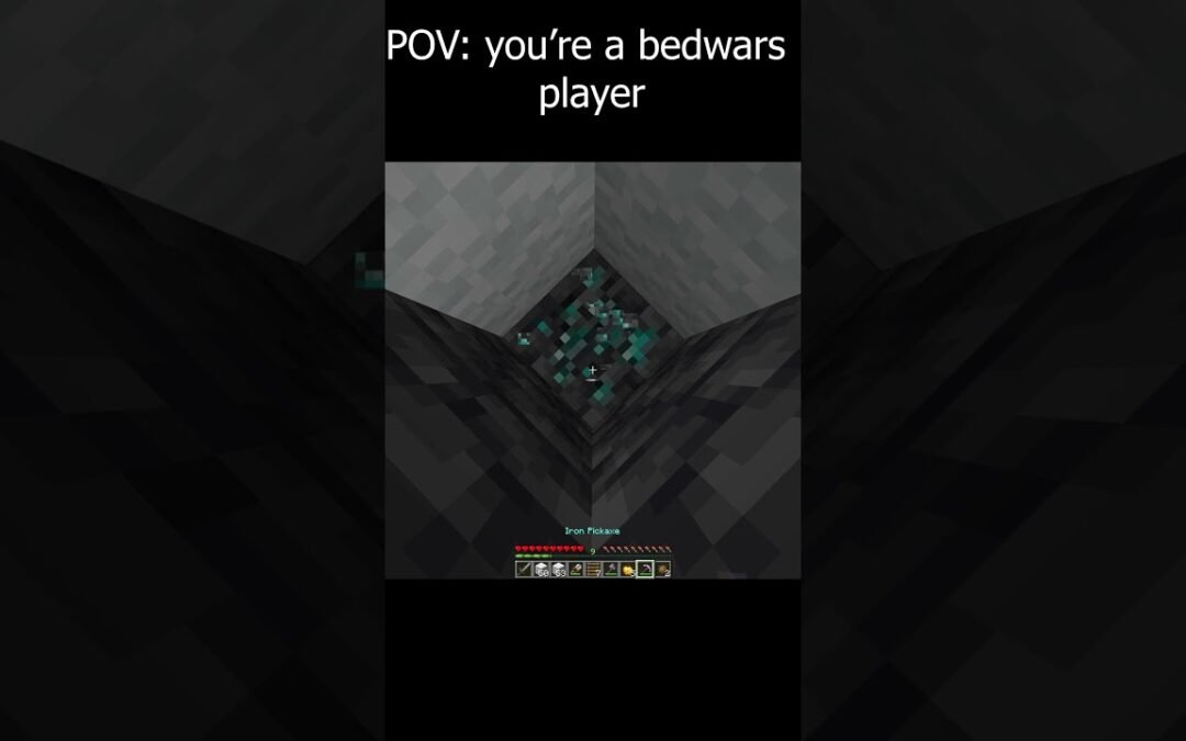 Minecraft Bedwars Moment