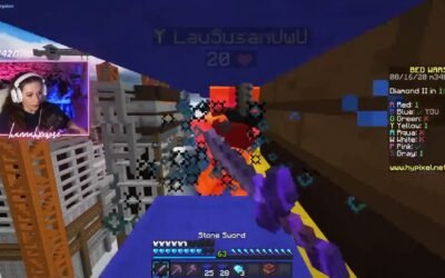 @hannahxxrose scary bedwars moment  #minecraft #gamergirl #egirl #bedwars #hypix…