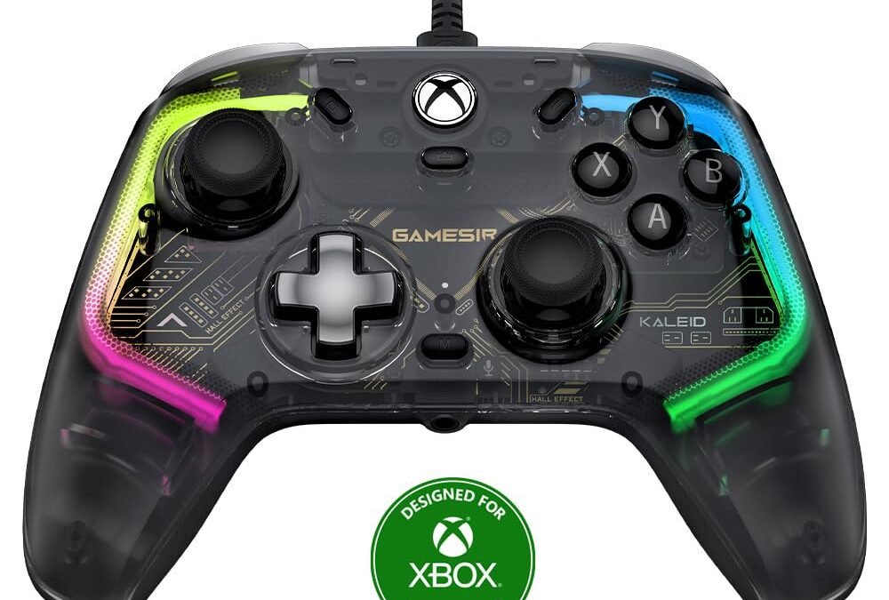 GameSir Kaleid Wired Controller for Xbox Series X|S, Xbox One,Windows 10/11 & Steam, Plug and Play Gaming Gamepad, Transparent Video Game Controller with Hall Effect Joysticks/Hall Trigger