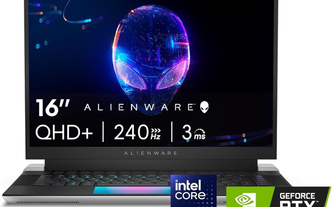 Alienware X16 R2 Gaming Laptop – 16-inch QHD+ 240Hz 3ms Display, Intel Core Ultra 9-185H, 32GB LPDDR5X RAM, 1TB SSD, NVIDIA GeForce RTX 4080 12GB GDDR6, Windows 11 Home, Onsite Service – Lunar Silver