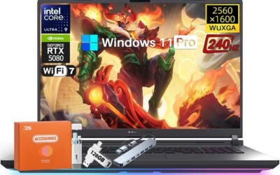 ASUS ROG Strix G18 2025 Gaming Laptop, NVIDIA RTX 5080 16GB GDDR7, 18″ 2.5K 240Hz 3ms ROG Nebula Display, Intel Ultra 9 275HX 24-Core 5.4GHz, 64 GB DDR5, 8 TB SSD, Wi-Fi 7, Win11 Pro, w/Accessories