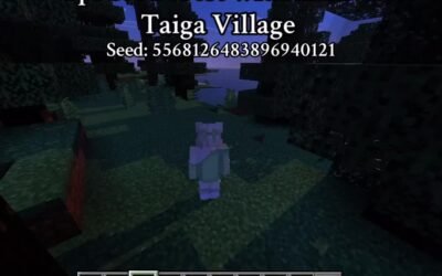 @olivesblockyadventures A beautiful Spruce Forest surrounding A Lake & Taiga Vil…