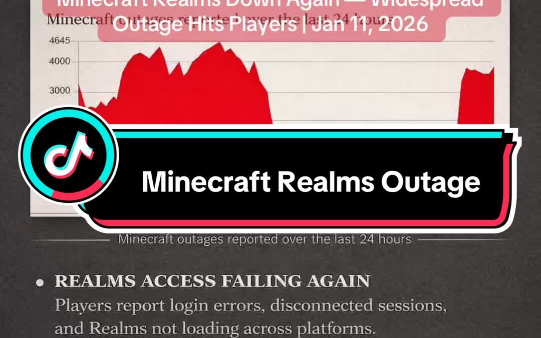@cyber_warrior76 Minecraft Realms is experiencing another major outage on Januar…