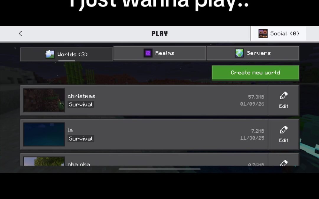 @d0ubletr0ubles I DONT LJKE RELMS ANYMORE #HATE #sad #sorrow #minecraft #fyp why…