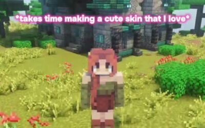 @trxll_lolo Cute Gorl Skin  Full Netherite Kit #minecraft #games #minecraftbuild…