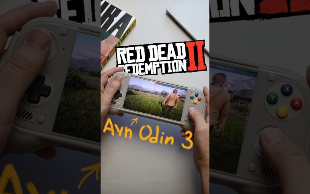 Red Dead Redemption 2 на портативке 💪 #rdr2 #ayn #aynodin3 #gamehub