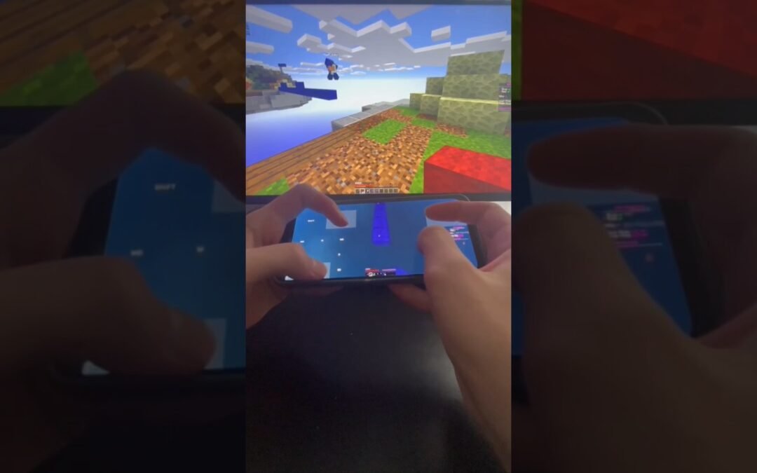 HANDCAM 0CPS BRIDGE RUSH IN BEDFIGHT ON PHONE💀 #handcam #phone #minecraft #pojavlauncher #bedfight