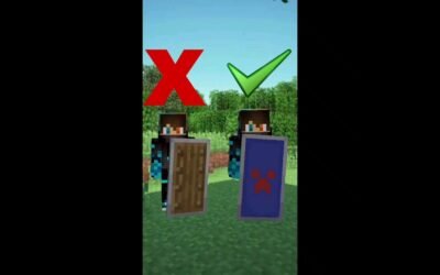 Make Custom Shield In Minecraft #shorts #minecraft