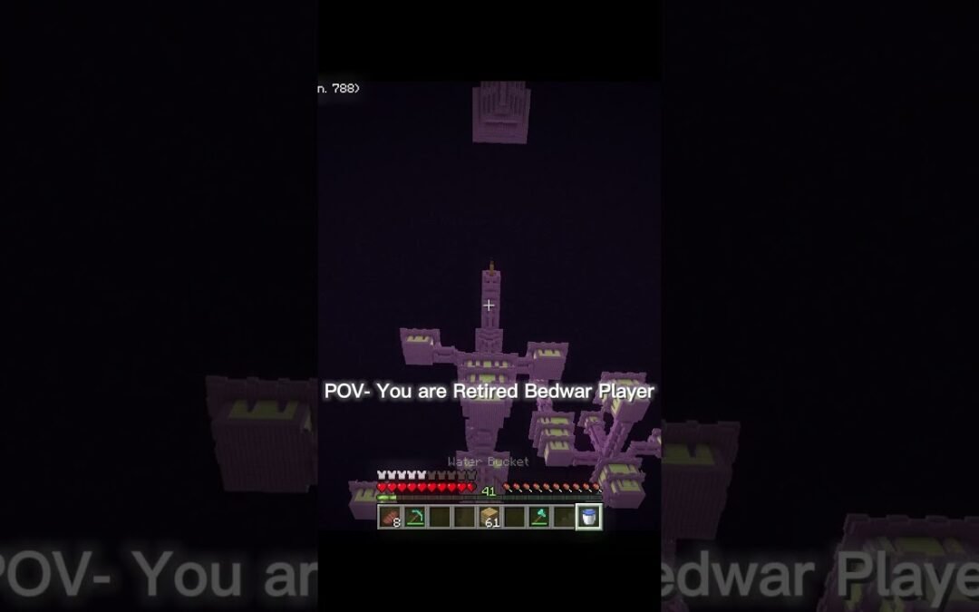 POV- UR RETIRED BEDWAR PLAYER #minecraftpvp #minecraft #isurvived100daysminecraftinhindi