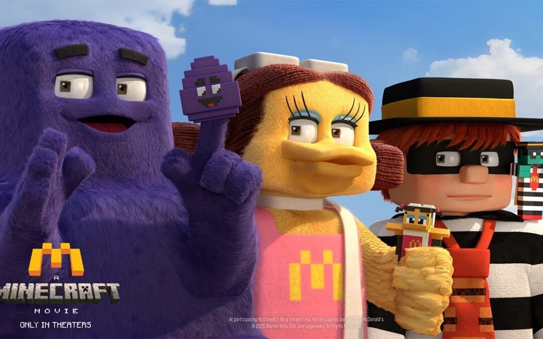 McDonald’s A Minecraft Movie Meal – All Clips (2025)!