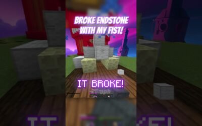 I Broke ENDSTONE With my FIST BEHIND THE ENEMY! 😱 #shorts #minecraft #bedwars #viralvideo