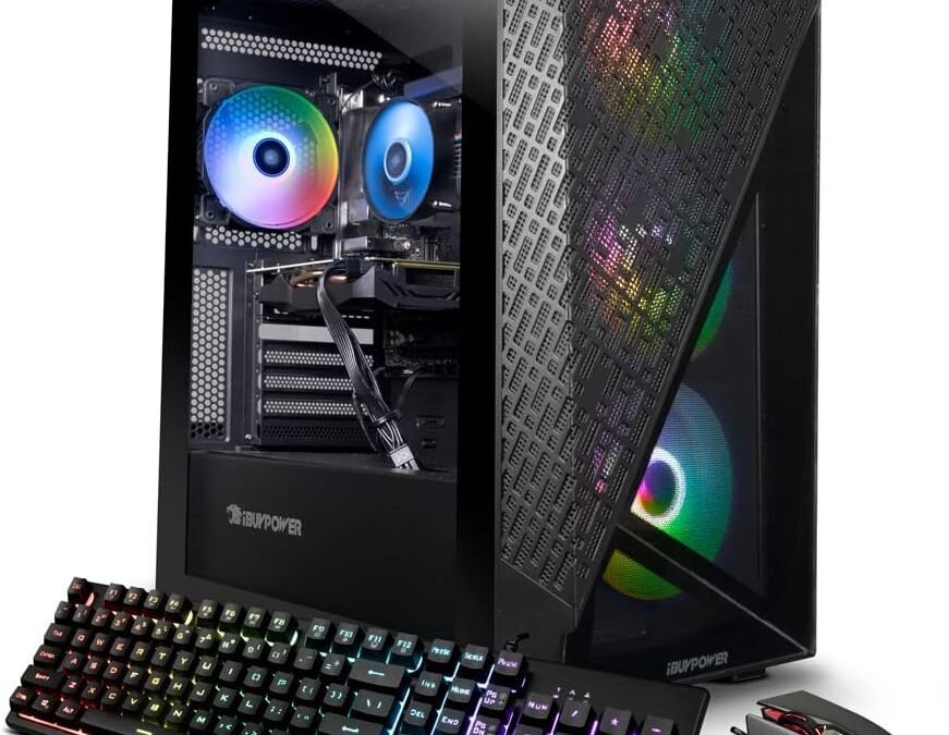 iBUYPOWER Gaming PC Computer Desktop SlateMESH2070 (Intel Core i7 12700F, RTX 3060 12GB, 16GB DDR4 3000MHZ, 500 GB NVME SSD + 1 TB HDD, Windows 11 Home)