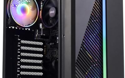 MXZ Desktop Gaming Computer Home&Office PC R5 5600GT,16GB DDR4, 1 T NVME SSD，6 RGB Fans, WiFi & Win 11 Pro 64-bit Ready