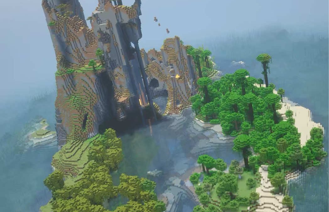 @cubinized 9 BIOME ISLAND SEED  Minecraft Bedrock/Java  • #minecraft #minecrafts…
