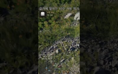 길가에 떨어진 10칸 가방 먹기 #붉은사막 #gaming #게임 #CrimsonDesert
