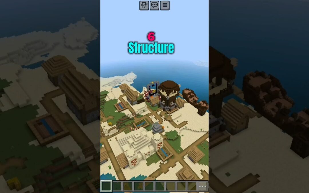 (1.21) Seed 6 Structures at spawn.!!