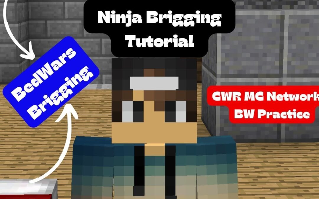 Ninja Bridging Tutorial | CWR Minecraft Server | BedWars Practice