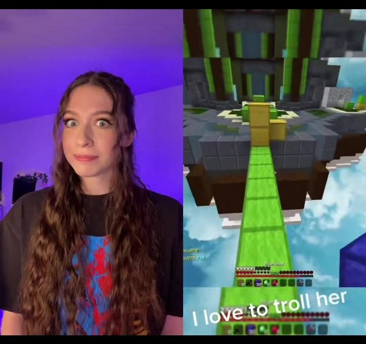 @hannahxxrose #duet with @leonardghg that was a GG moment #minecraft #bedwars #h…