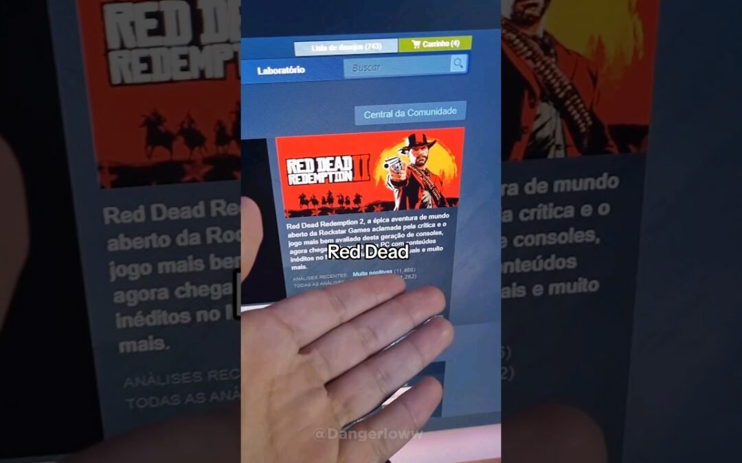 🔥O jogo da BANANA me FALIU 😭 projeto Red dead redemption 2 | #gamer #steam