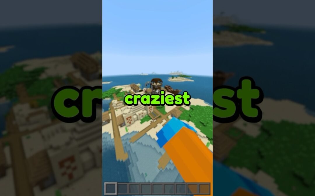 CRAZIEST SPAWN IN A MINECRAFT BEDROCK SEED! 🤪