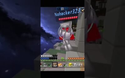 Getting Aimbot with This Texture Pack in Hive Bedwars #hivebedwars #thehive #shorts
