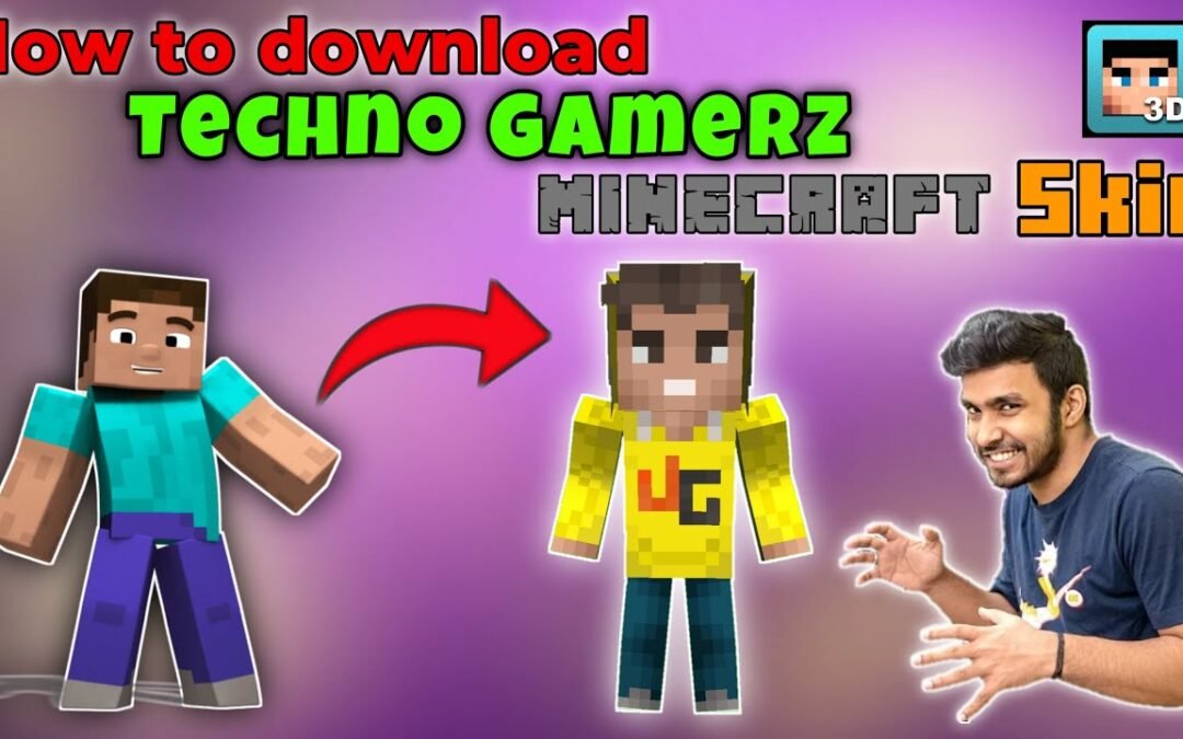 How to download Techno Gamerz skin in Minecraft || Free download || Crispy Block