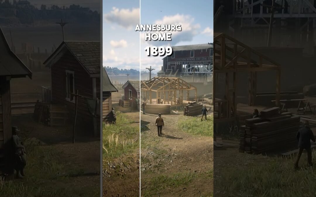 RDR2 – Location Changes Comparison 1899 VS 1907 #rdr2 #gaming #reddeadredemption2 #shorts
