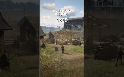 RDR2 – Location Changes Comparison 1899 VS 1907 #rdr2 #gaming #reddeadredemption2 #shorts