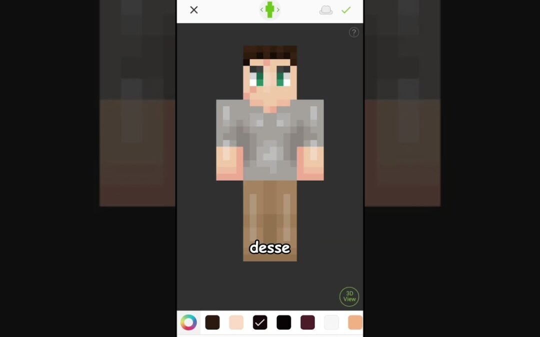 Como ter um skin ORIGINAL pelo CELULAR!! #shorts #minecraft #minecraftskins